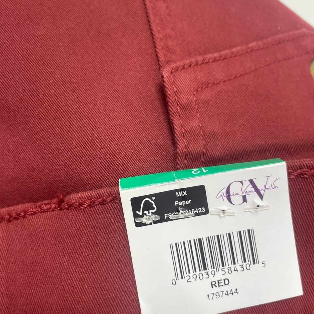 Gloria Vanderbilt Women's High Rise Jeans - Red - Picture 2 of 8